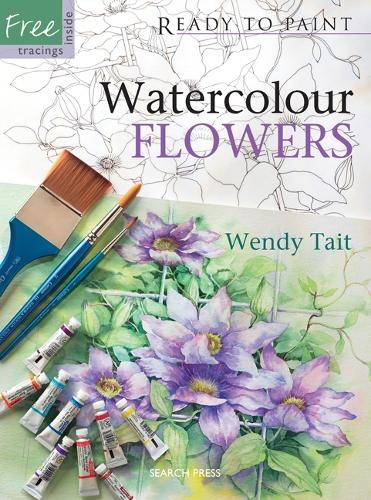 Бумажная книга «Ready to Paint: Watercolour Flowers», автор Венди Тейт - фото №1