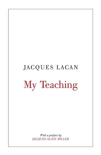Паперова книга «My Teaching», автор Жак Лакан - фото №1