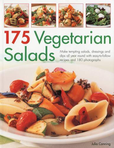 Паперова книга «175 Vegetarian Salads», автор Джулія Каннінг - фото №1