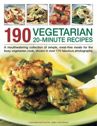Паперова книга «190 Vegetarian 20 Minute Recipes», автор Дженні Флітвуд - фото №1