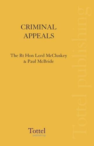 Паперова книга «Criminal Appeals», авторів Джон Герберт Маккласкі, Пол МакБрайд - фото №1