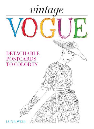 Бумажная книга «Vintage Vogue: Detachable postcards to colour in», автор Иен Р. Уэбб - фото №1