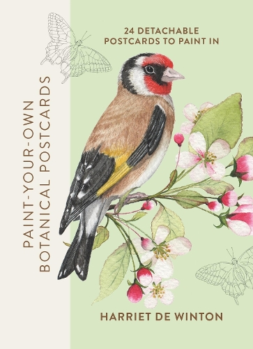 Паперова книга «Paint-Your-Own Botanical Postcards: 24 detachable postcards to paint in», автор Гарріет де Вінтон - фото №1