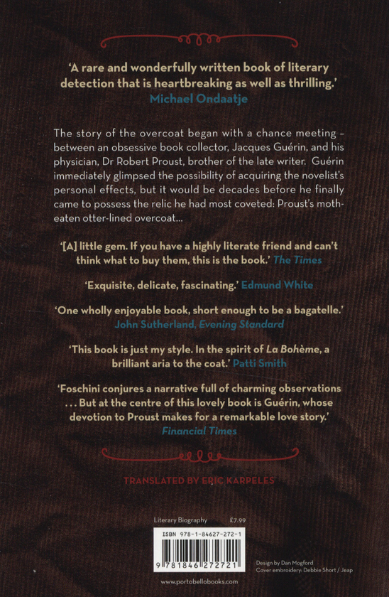 Бумажная книга «Proust's Overcoat», автор Лоренца Фочини - фото №1