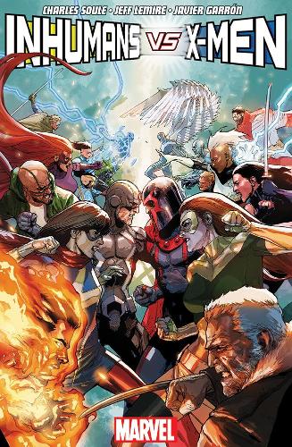 Бумажная книга «Inhumans Vs. X-men», авторов Чарльз Соул, Джефф Лемир - фото №1