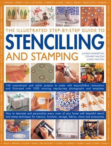 Паперова книга «Illustrated Step-by-step Guide to Stencilling and Stamping», автор Лювінда Гандертон - фото №1