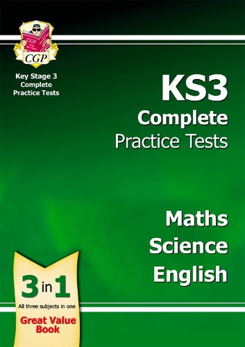 [object Object] «KS3 Complete Practice Tests - Maths, Science & English», автор CGP Books - фото №1