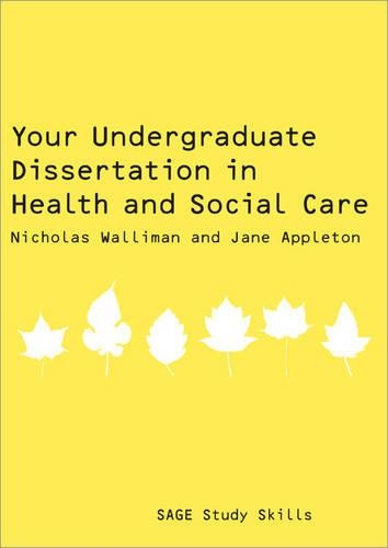 Бумажная книга «Your Undergraduate Dissertation in Health and Social Care», авторов Джейн Эпплтон, Николас Уоллиман - фото №1