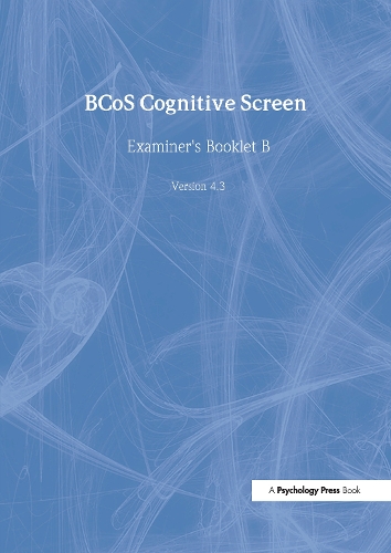 Бумажная книга «BCoS Cognitive Screen: Examiner's Booklet B (Pack of 15)», авторов Дана Самсон, Глин Хамфрис, Джейн Риддок, Вай-Линг Бикертон - фото №1