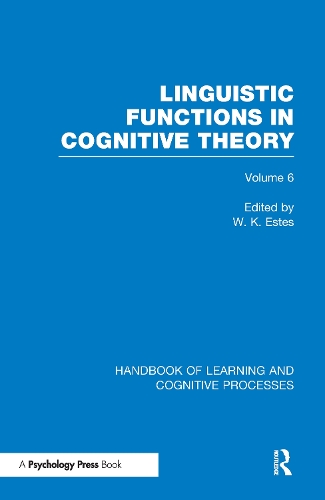Паперова книга «Handbook of Learning and Cognitive Processes (Volume 6): Linguistic Functions in Cognitive Theory» - фото №1