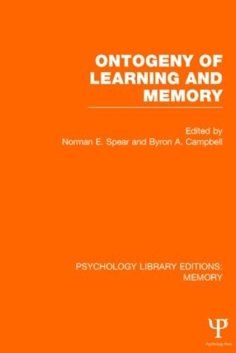 Паперова книга «Ontogeny of Learning and Memory (PLE: Memory)» - фото №1