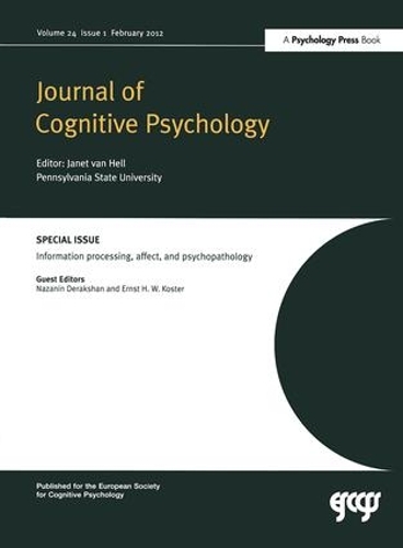 Бумажная книга «Information Processing, Affect and Psychopathology: A Special Issue of the Journal of Cognitive Psychology» - фото №1