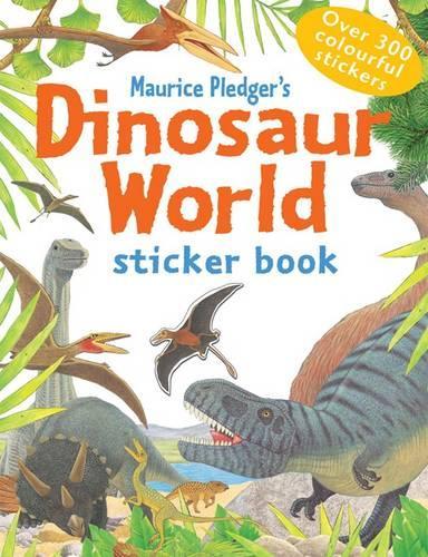 Бумажная книга «Dinosaur World Sticker Book», автор Морис Пледжер - фото №1