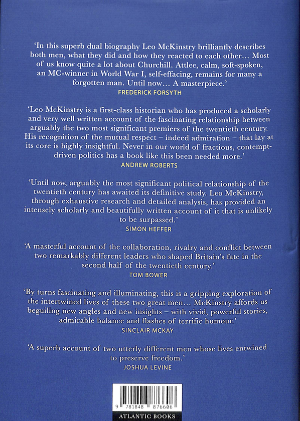 Паперова книга «Attlee and Churchill. Allies in War, Adversaries in Peace», автор Лео Маккінстрі - фото №1
