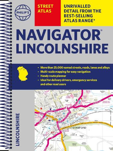 Бумажная книга «Philip's Street Atlas Navigator Lincolnshire» - фото №1