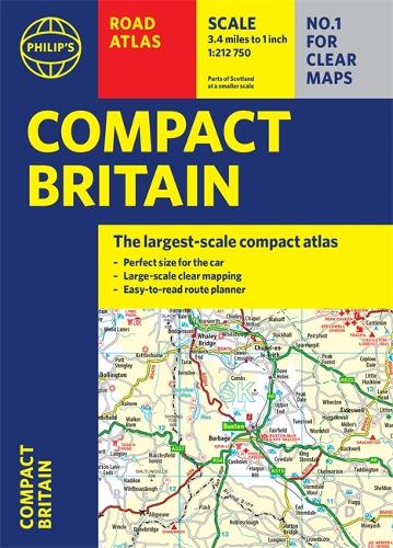 Бумажная книга «Philip's Compact Britain Road Atlas: (Flexi A5)» - фото №1