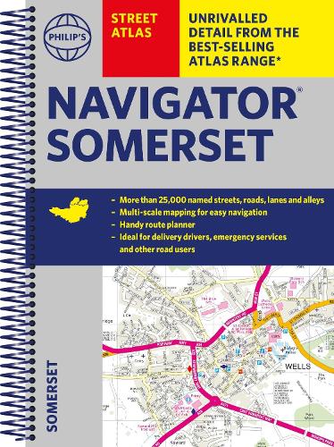 Бумажная книга «Philip's Street Atlas Navigator Somerset» - фото №1