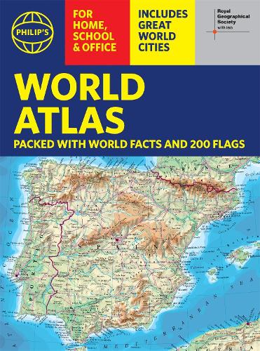 Паперова книга «Philip's RGS World Atlas (A4): with Global Cities, Facts and Flags» - фото №1