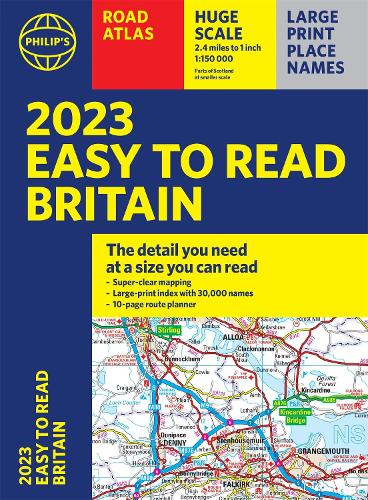 Бумажная книга «2023 Philip's Easy to Read Road Atlas Britain: (A4 Paperback)» - фото №1