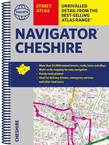Бумажная книга «Philip's Street Atlas Navigator Cheshire» - фото №1