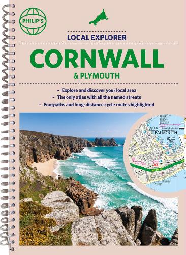 Бумажная книга «Philip's Local Explorer Street Atlas Cornwall & Plymouth: (Spiral binding)» - фото №1