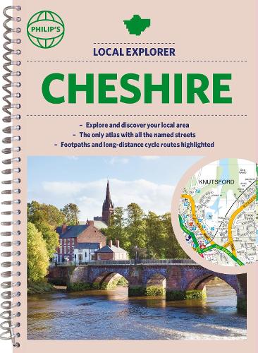 Бумажная книга «Philip's Local Explorer Street Atlas Cheshire: (Spiral edition)» - фото №1