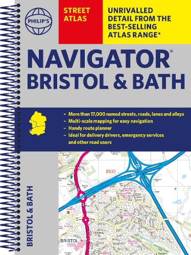Бумажная книга «Philip's Street Atlas Navigator Bristol & Bath» - фото №1