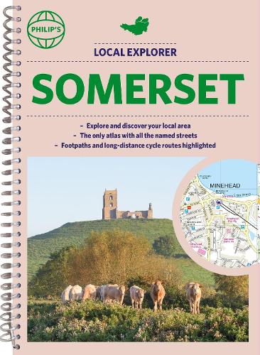 Бумажная книга «Philip's Local Explorer Street Atlas Somerset: (Spiral binding)» - фото №1