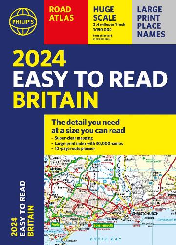 Бумажная книга «2024 Philip's Easy to Read Britain Road Atlas: (A4 Paperback)» - фото №1