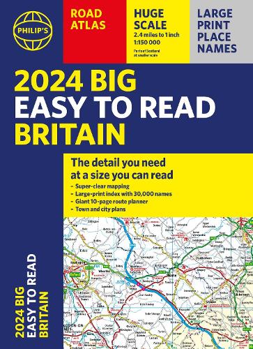 Бумажная книга «2024 Philip's Big Easy to Read Britain Road Atlas: (A3 Paperback)» - фото №1