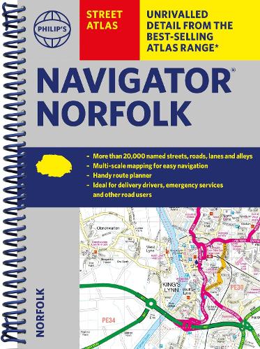 Паперова книга «Philip's Navigator Street Atlas Norfolk» - фото №1