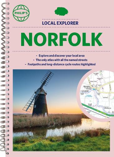 Бумажная книга «Philip's Local Explorer Street Atlas Norfolk» - фото №1