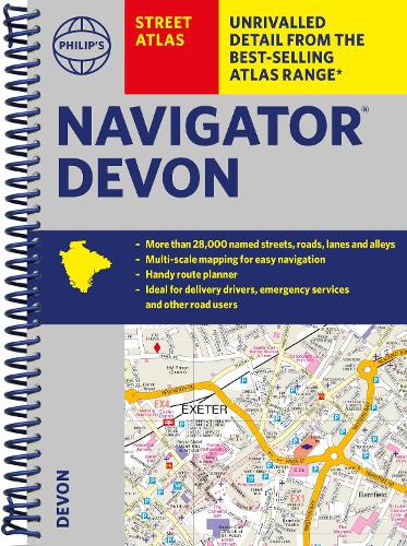 Паперова книга «Philip's Navigator Street Atlas Devon» - фото №1