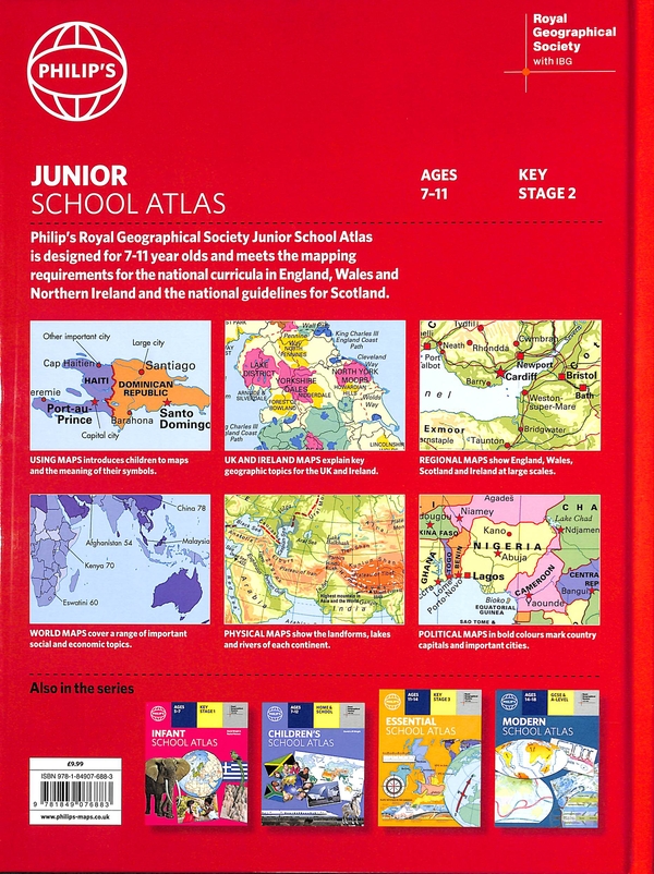 Паперова книга «Philip's RGS Junior School Atlas», автор Philip's Maps - фото №1