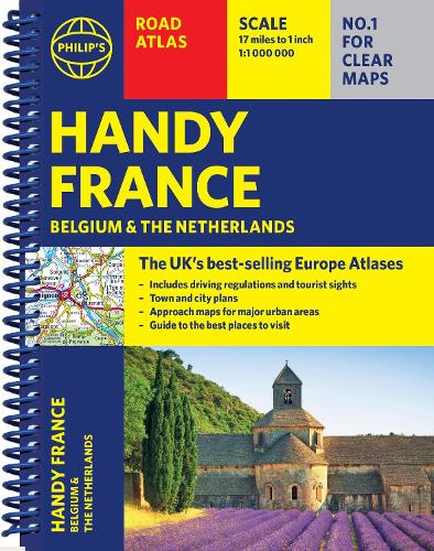 Бумажная книга «Philip's Handy Road Atlas France, Belgium and The Netherlands: Spiral A5», автор Philip's Maps - фото №1
