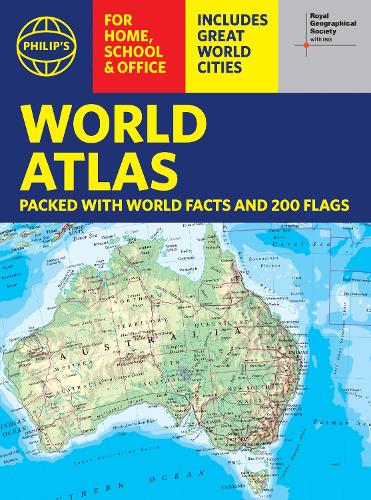 Бумажная книга «Philip's RGS World Atlas (A4): with Global Cities, Facts and Flags», автор Philip's Maps - фото №1