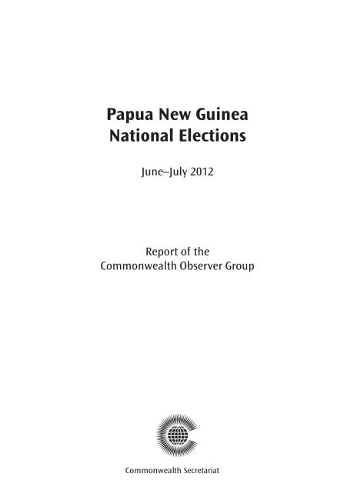 Паперова книга «Papua New Guinea National Elections, June-July 2012», автор Commonwealth Observer Group - фото №1
