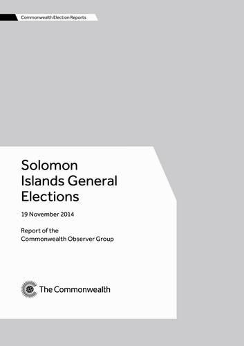 Паперова книга «Solomon Islands General Elections, 19 November 2014», автор Commonwealth Observer Group - фото №1
