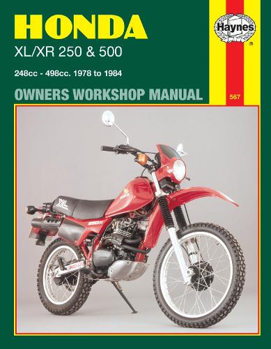 Бумажная книга «Honda XL/XR 250 & 500 (78 - 84) Haynes Repair Manual», автор Haynes Publishing - фото №1