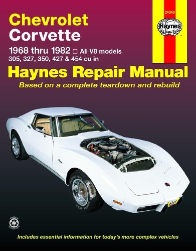 Бумажная книга «Chevrolet Corvette (1968-1982) Haynes Repair Manual (USA)», автор Haynes Publishing - фото №1