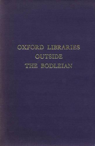 Бумажная книга «Select Index of Manuscript Collections in Oxford Libraries Outside the Bodleian», автор Бодлианская библиотека - фото №1