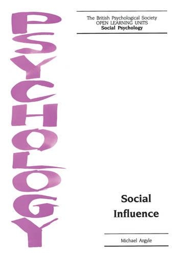 Паперова книга «Social Influence», автор Майкл Аргайл - фото №1