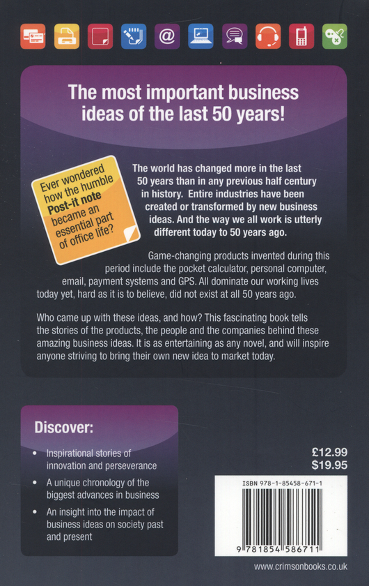 Паперова книга «50 Best Business Ideas from the past 50 years», автор Ян Уоллес - фото №1