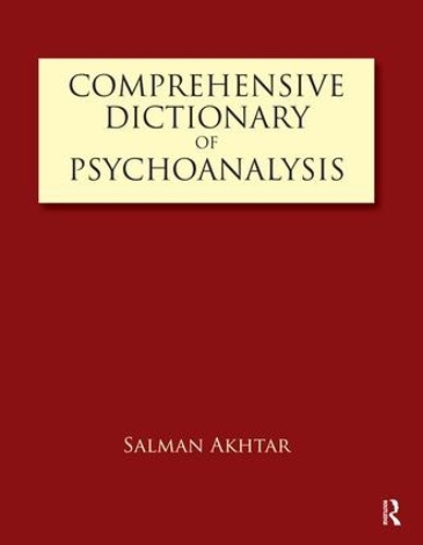 Паперова книга «Comprehensive Dictionary of Psychoanalysis», автор Салман Ахтар - фото №1
