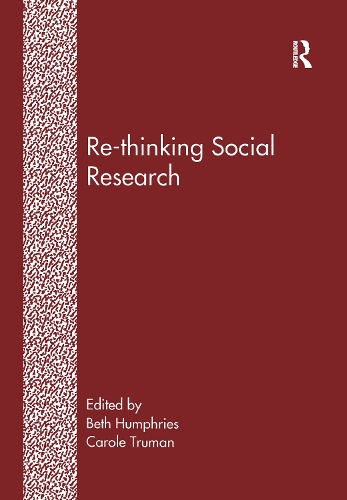Паперова книга «Re-Thinking Social Research: Anti-Discriminatory Approaches in Research Methodology», автор Бет Хамфріс - фото №1