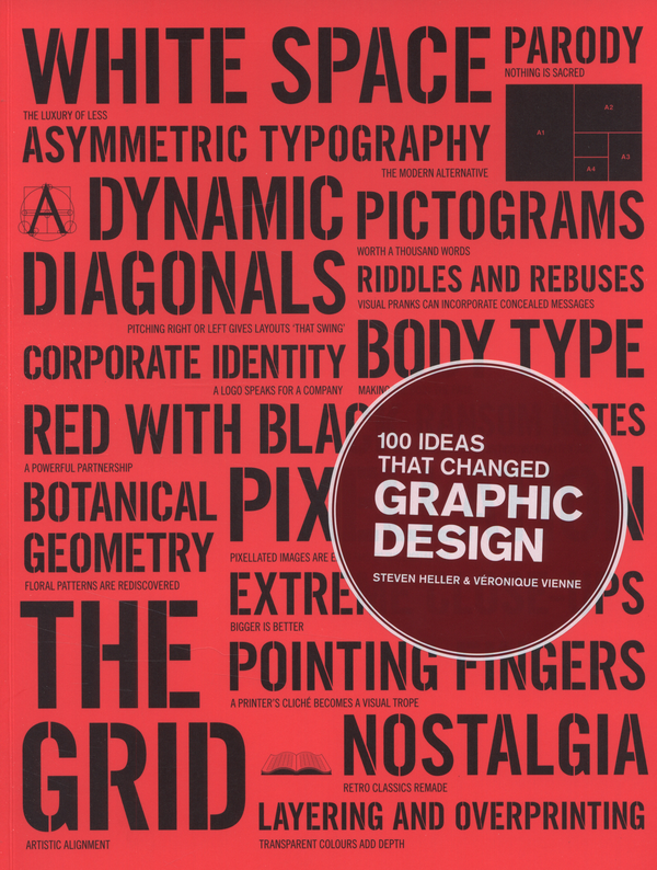 Паперова книга «100 Ideas that Changed Graphic Design», авторів Стівен Хеллер, Веронік Хеллер - фото №1