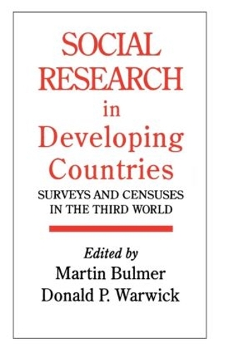 Бумажная книга «Social Research In Developing Countries: Surveys And Censuses In The Third World» - фото №1