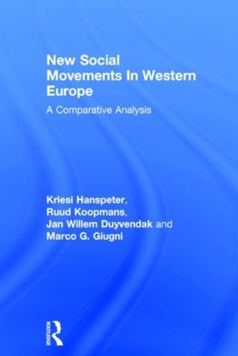 Бумажная книга «New Social Movements In Western Europe: A Comparative Analysis», авторов Ян Виллем Дуйвендак, Криси Ханспетер, Марко Дж. Джугни, Рууд Купманс - фото №1