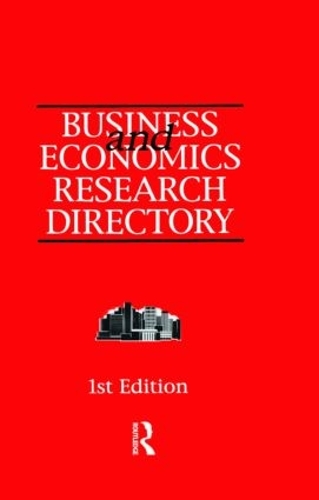 Паперова книга «Business and Economics Research Directory», автор Europa Publications - фото №1