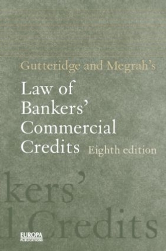 Паперова книга «Gutteridge and Megrah's Law of Bankers' Commercial Credits», автор Річард Кінг - фото №1